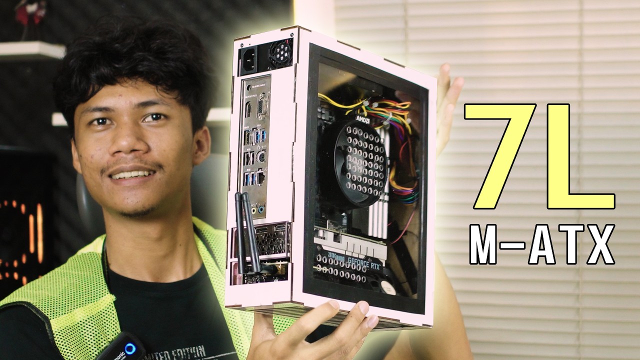 Saya Membuat Steam Machine Mini PC 7 Liter Dari Mesin Laser | Ryzen 5 5600G + RTX 3050 LP | Part.1