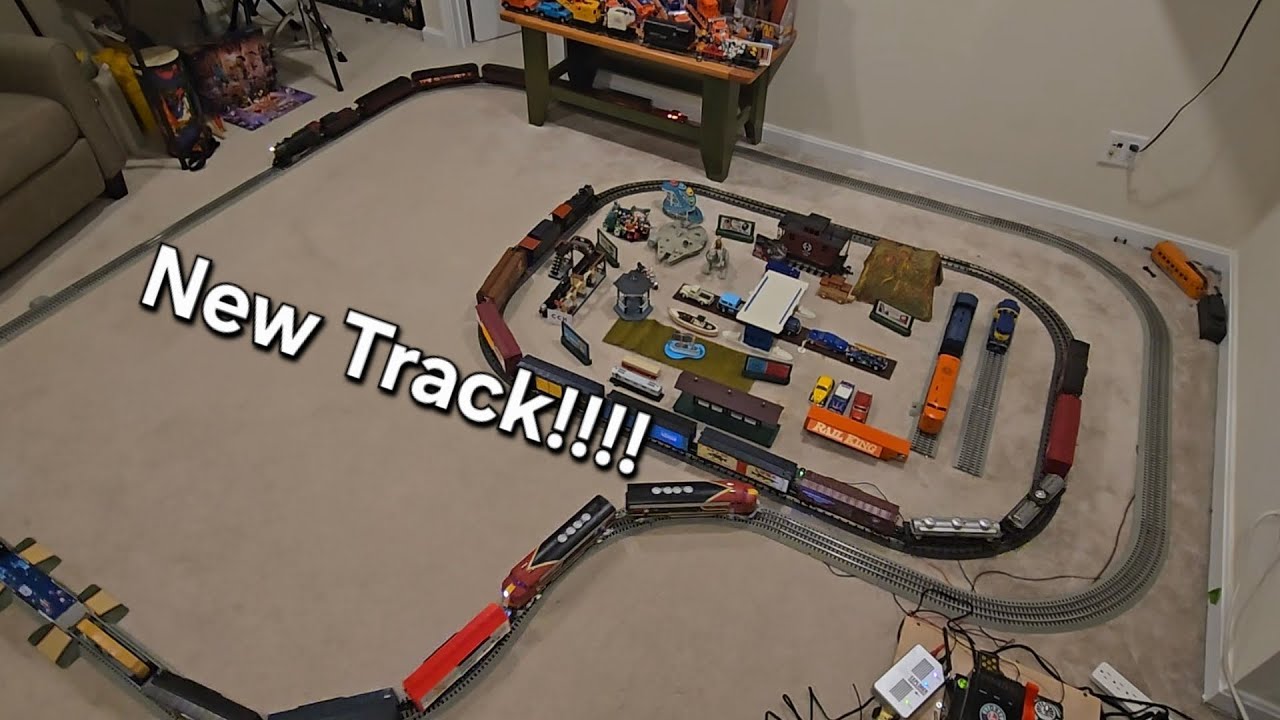 Running Trains On My New Home Layout!