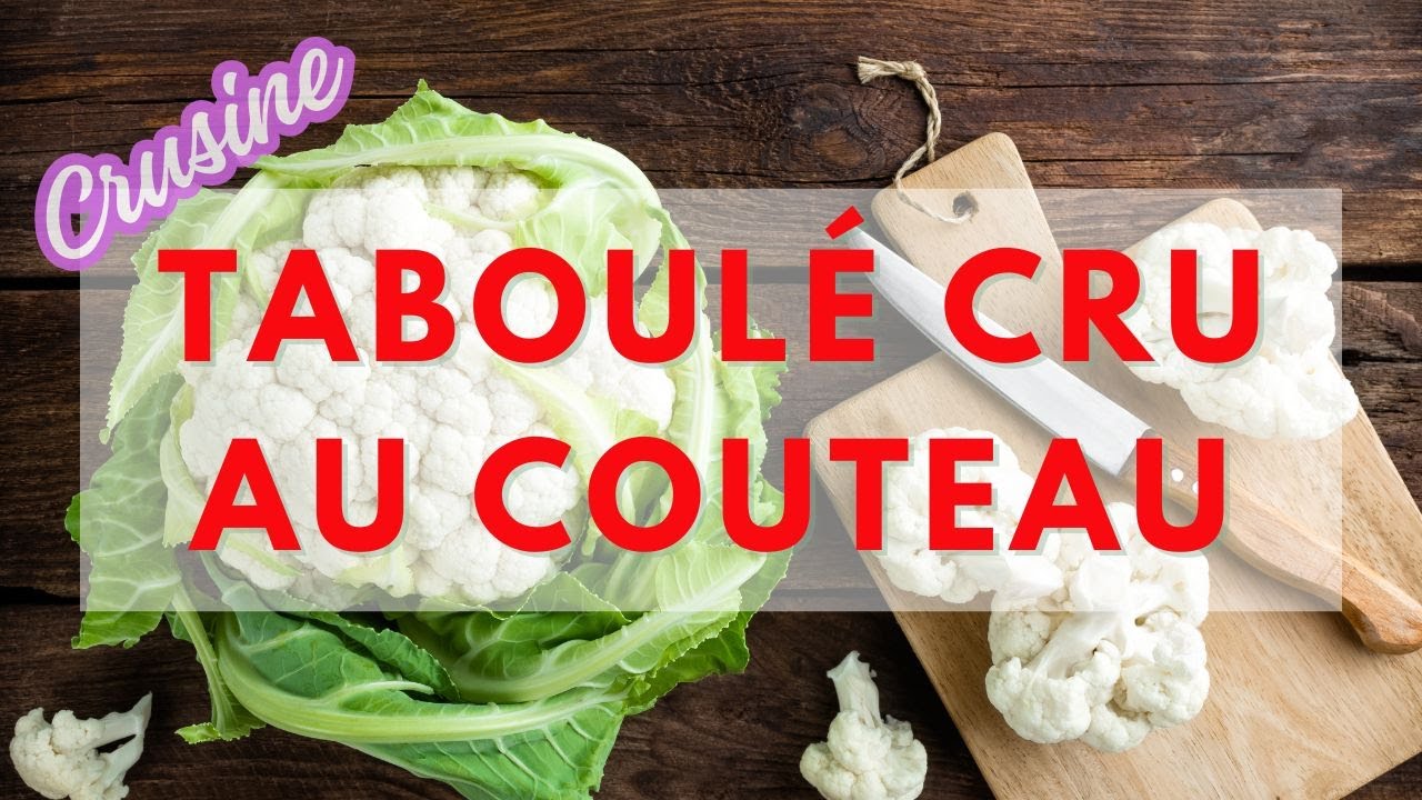 Salade de chou-fleur cru façon taboulé