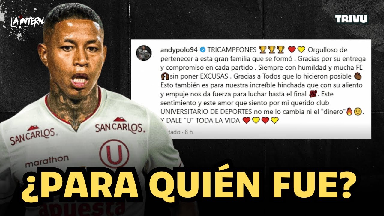 PUBLICACIÓN de ANDY POLO causó POLÉMICA
