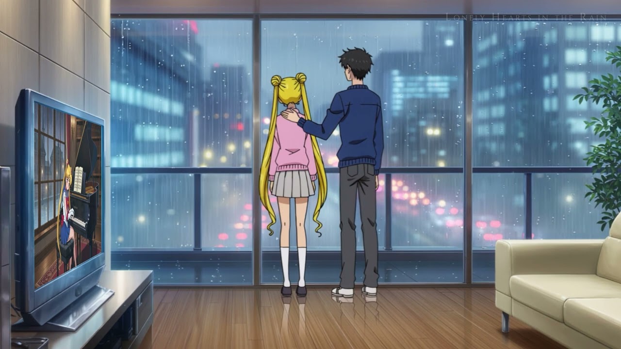 🌧️ Did Sailor Moon Still Love Him? | Old Piano Ver.💔セーラームーン🌙#anime #sailormoon #melancholymelody