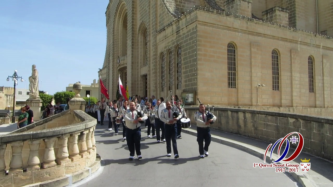 1st Qormi Scout Group - Church Parade San Bastjan 7th May 2017