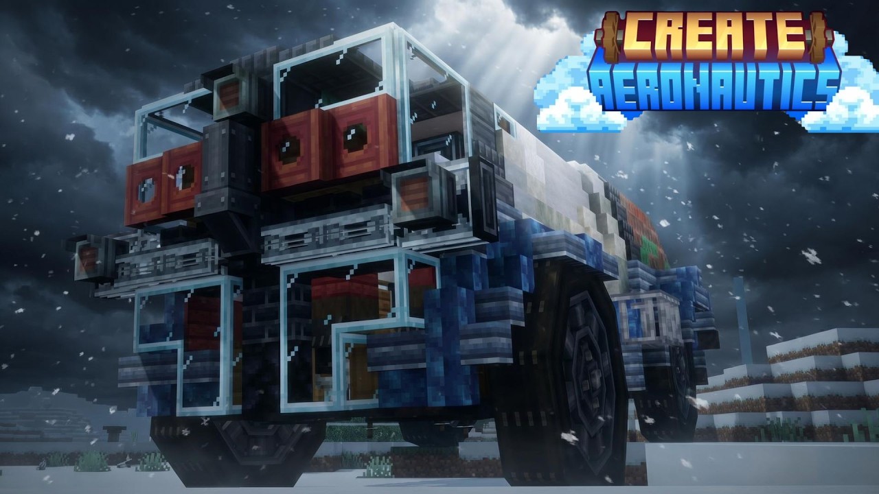 I Built a Working Mobile Blizzard base in Create Aeronautics