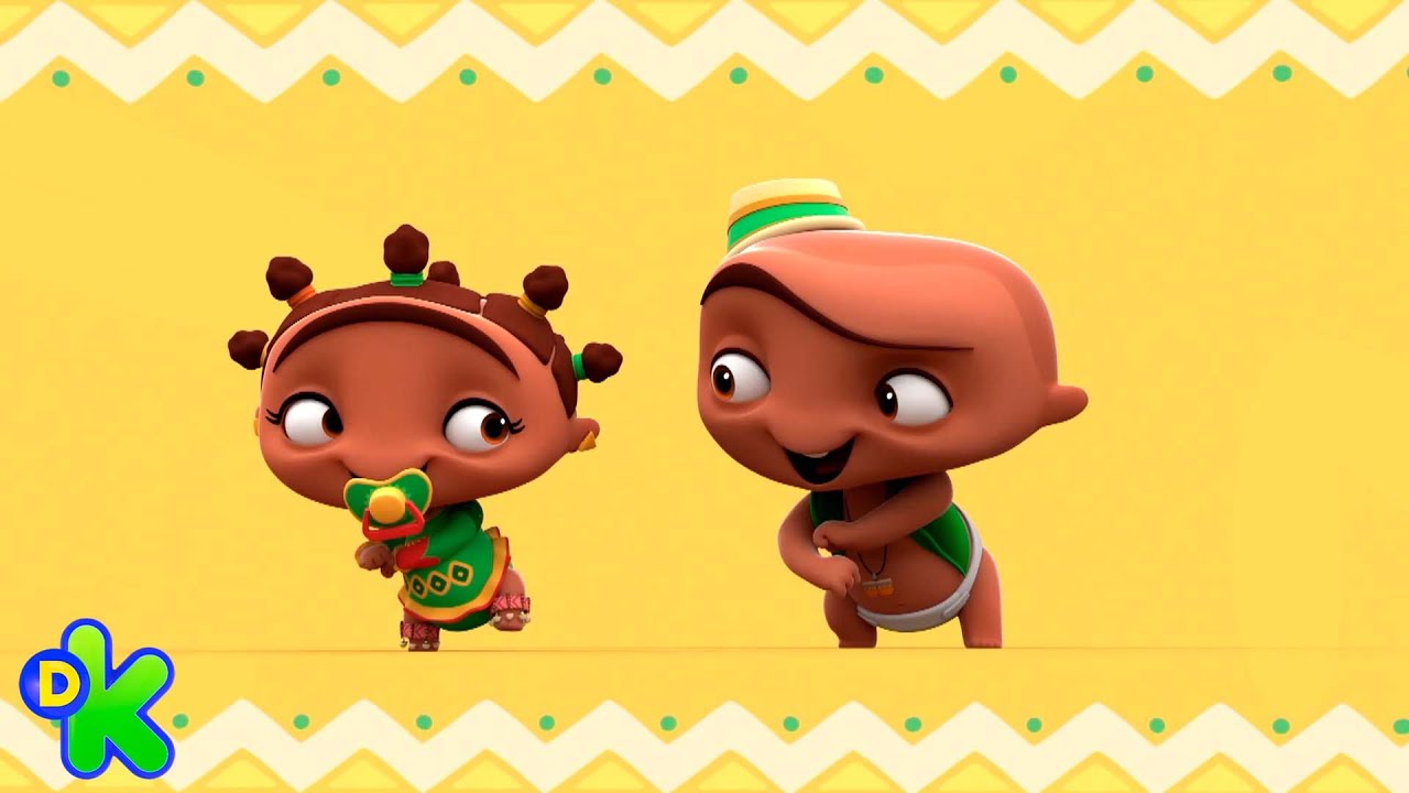 La hermanita de Carlos aprende los pasos de baile | Mini Beat Power Rockers | Discovery Kids