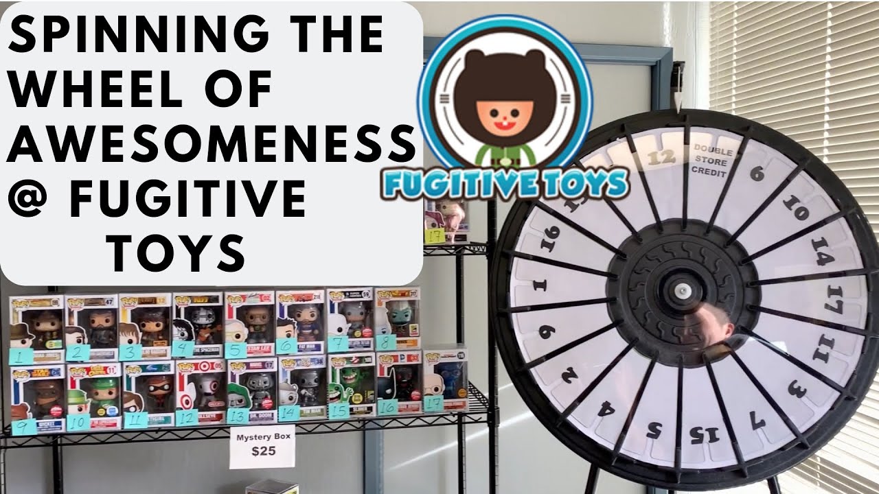 SPINNING the Wheel of AWESOMENESS @ FUGITIVE TOYS - SO MANY GRAILS - Funko Pop Hunt