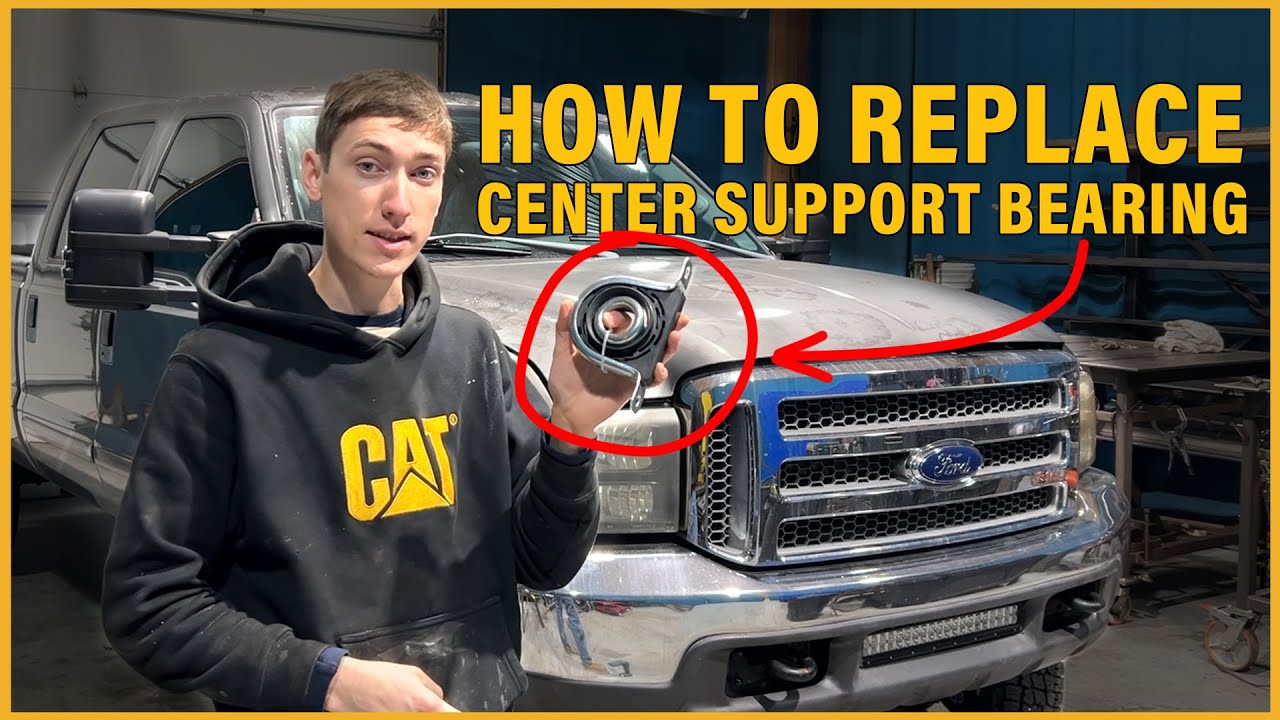 How to replace the center support bearing (carrier bearing) on Ford SuperDuty F250, F350, F450, F550