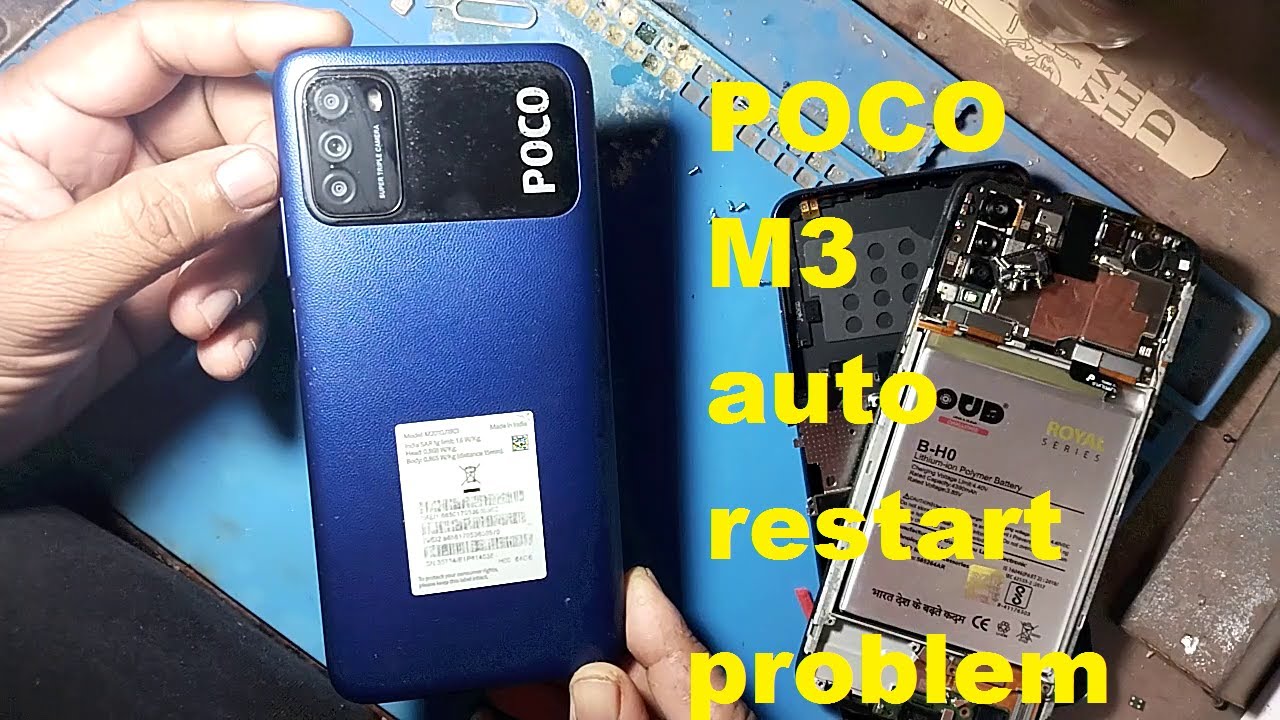 Poco M3 Auto Restart Problem Solution Without Battery Change !