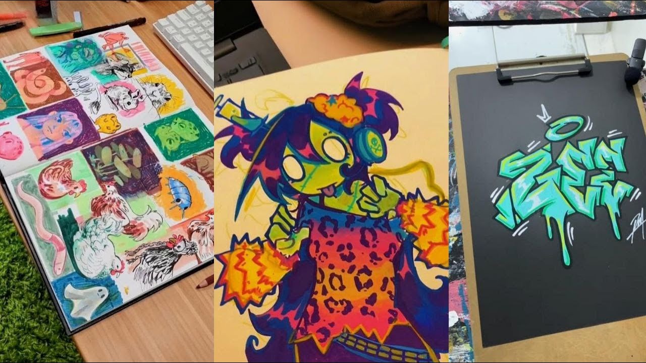 ART SKETCHBOOK 📖 TIKTOK compilation [NO OUTROS] | Read desc # 55