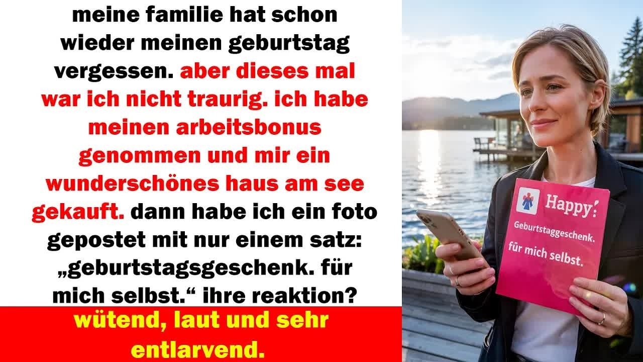meine familie vergaß wieder meinen geburtstag – also kaufte ich mir selbst ein haus am see