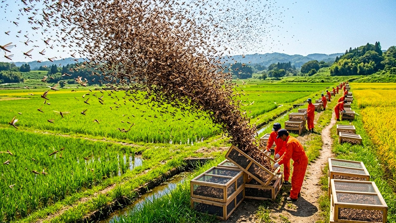 Sembra Incredibile, Ma la Cina Ora Alleva 80 Miliardi di Cavallette per Cibo