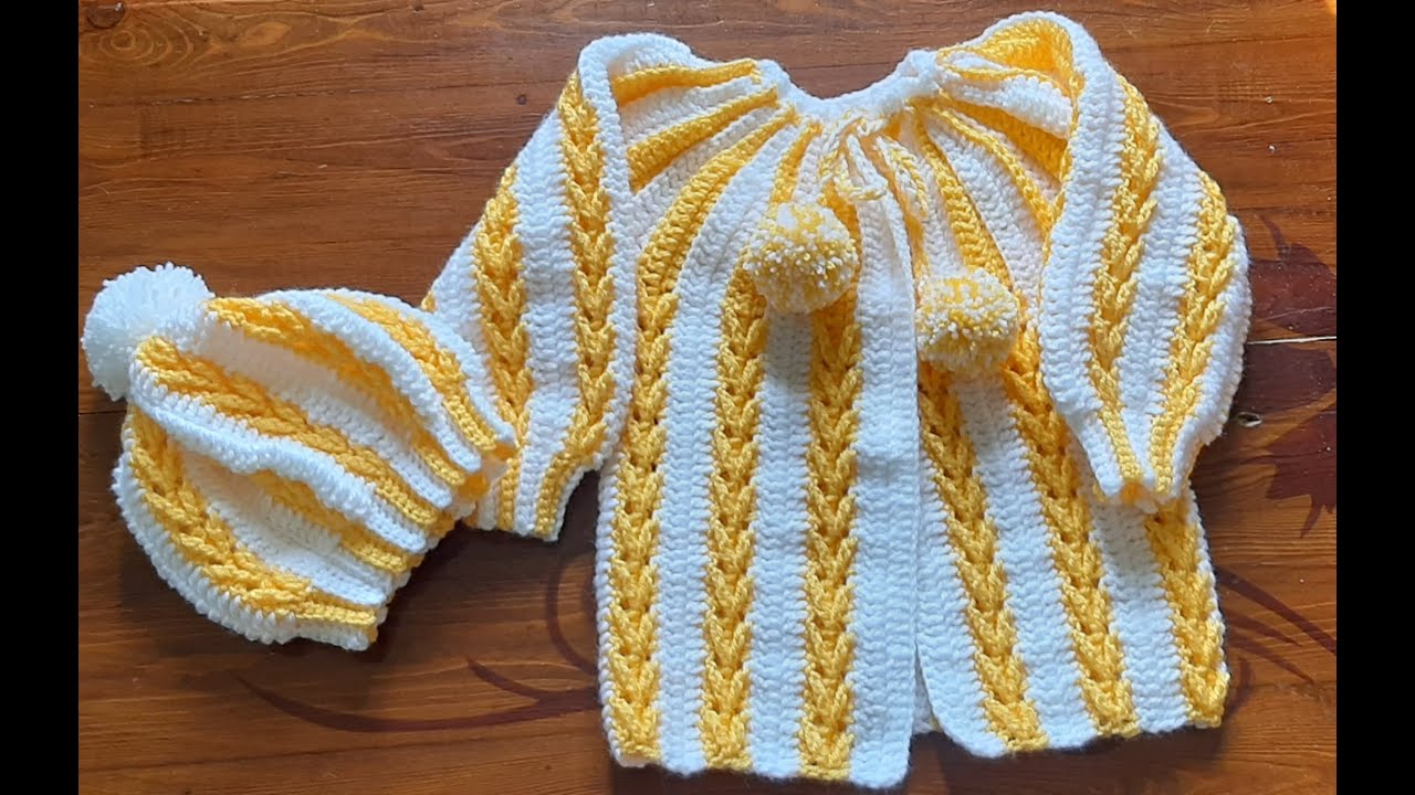 جاكيت كروشيه بغرزة السهم لجميع الأعمار الجاكيت اللى طلبتوه #crochet #جاكيت_كروشيه #كروشيه