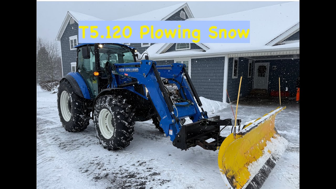 New Holland T5.120 и СНЕГ!!!