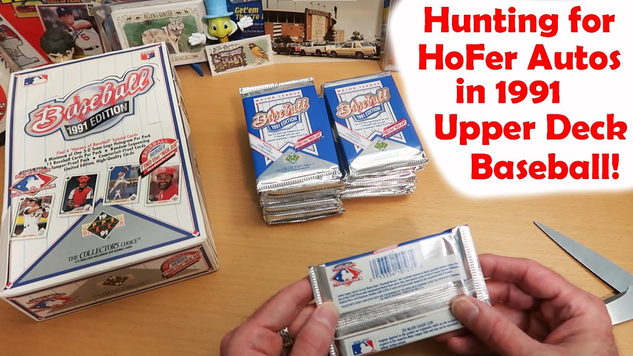 Поиски автографов членов Зала славы бейсбола в 1991 году на Upper Deck Baseball!