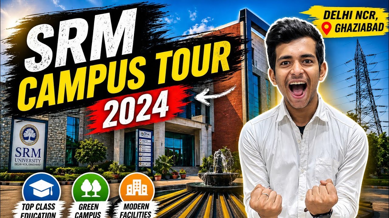 SRM Campus Tour 2024 🏣|| Delhi NCR, Ghaziabad