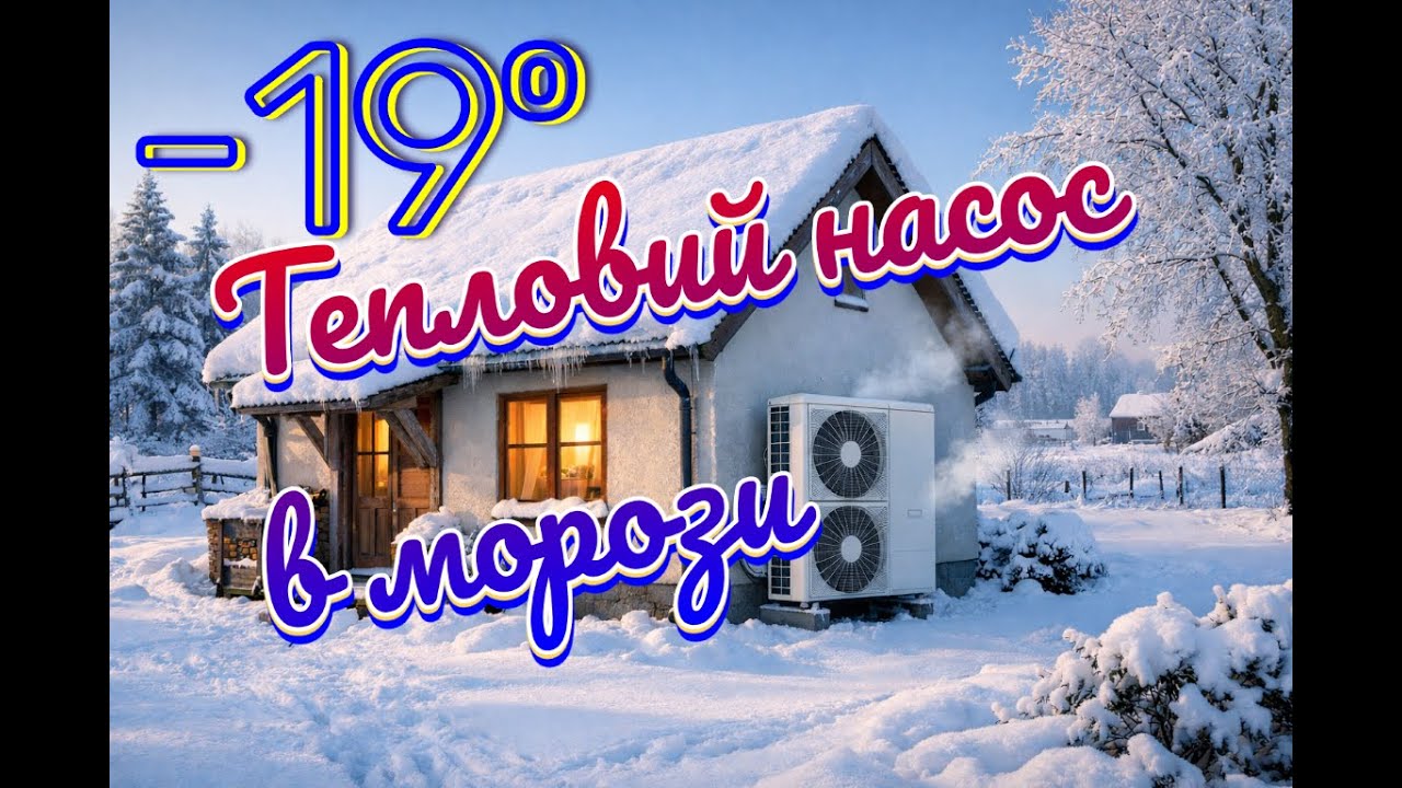 Як працює тепловий насос повітря зимою в мороз. Підсумок за грудень. Скільки споживає електрики.