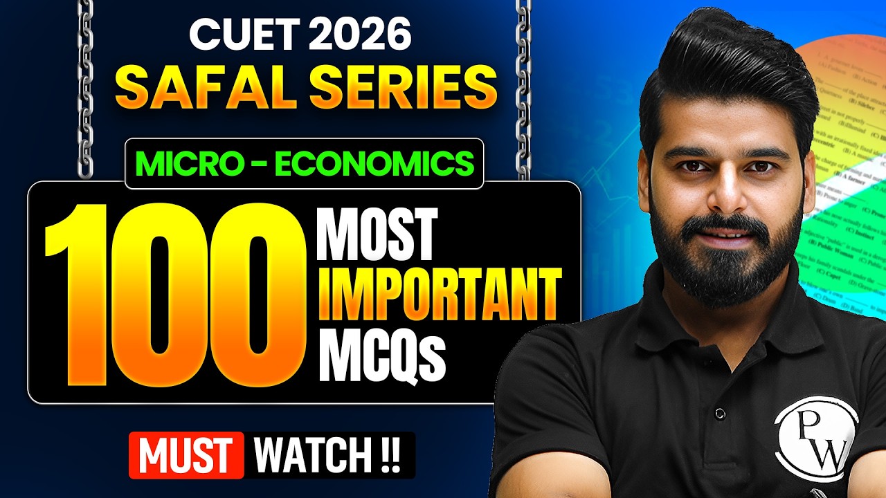 CUET 2026 Micro Economics MCQs Practice 🔥 | CUET Micro Economics 2026 | CUET Preparation 2026