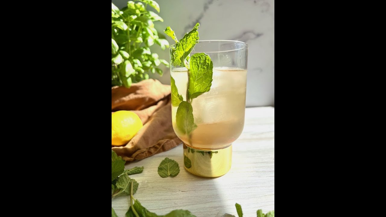 Mint Rhubarb Spring Sangria
