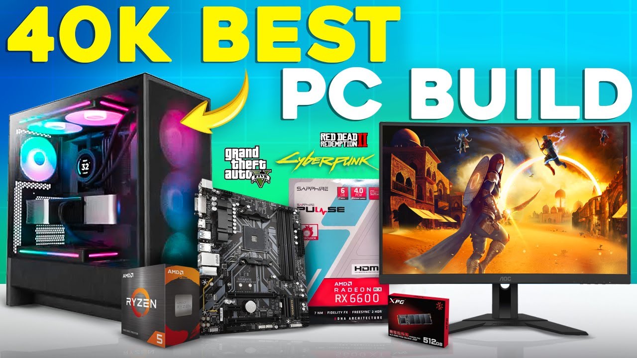 40000 RS Best Gaming PC Build | Best For Gaming & Editing | Techy QR.