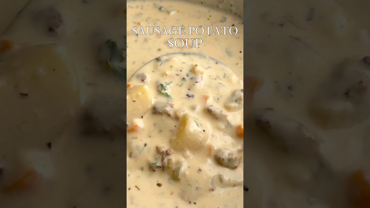 Картофельный суп с колбасой