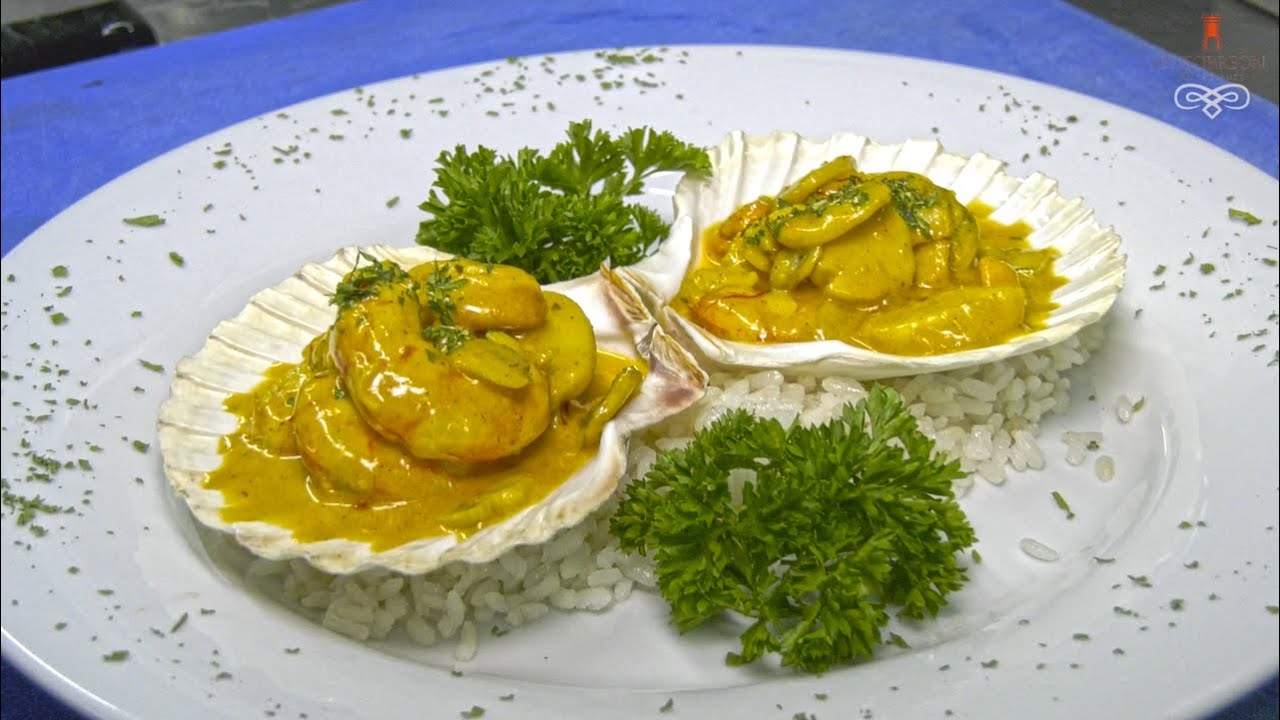 VIEIRAS CON CHAMPIÑONES Y GAMBAS 👨‍🍳UNA RECETA QUE TRIUNFARÁS!
