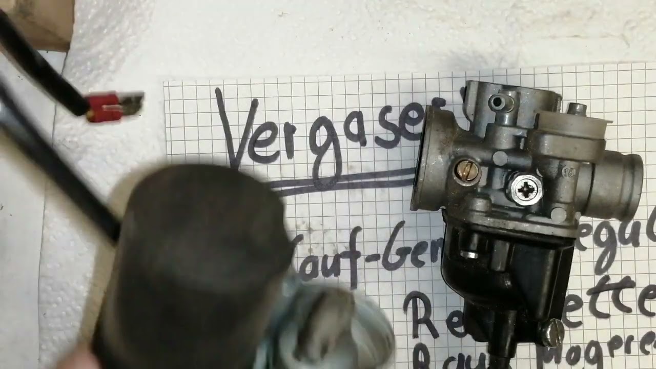 Vergaser von Grundauf neu einstellen! F&uuml;r besseren Leerlauf und Gas Annahme!!Teil 2!