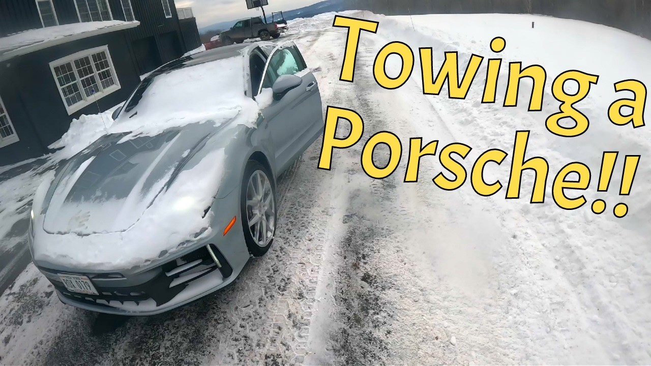 Towing a Porsche!!! Flatbed Towing a Porsche!!!
