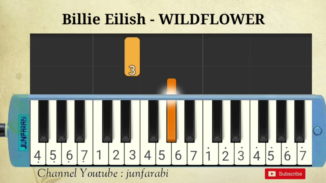 Billie Eilish | WILDFLOWER | tutorial melodica pianika