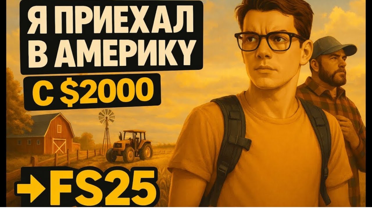 Я ПРИЕХАЛ В АМЕРИКУ С $2000. НАЧАЛО ИСТОРИИ | Farming Simulator 25