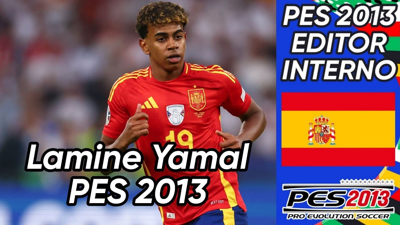 Crear a Lamine Yamal (FC Barcelona - España) Pes 2013 faces y stats 2024.
