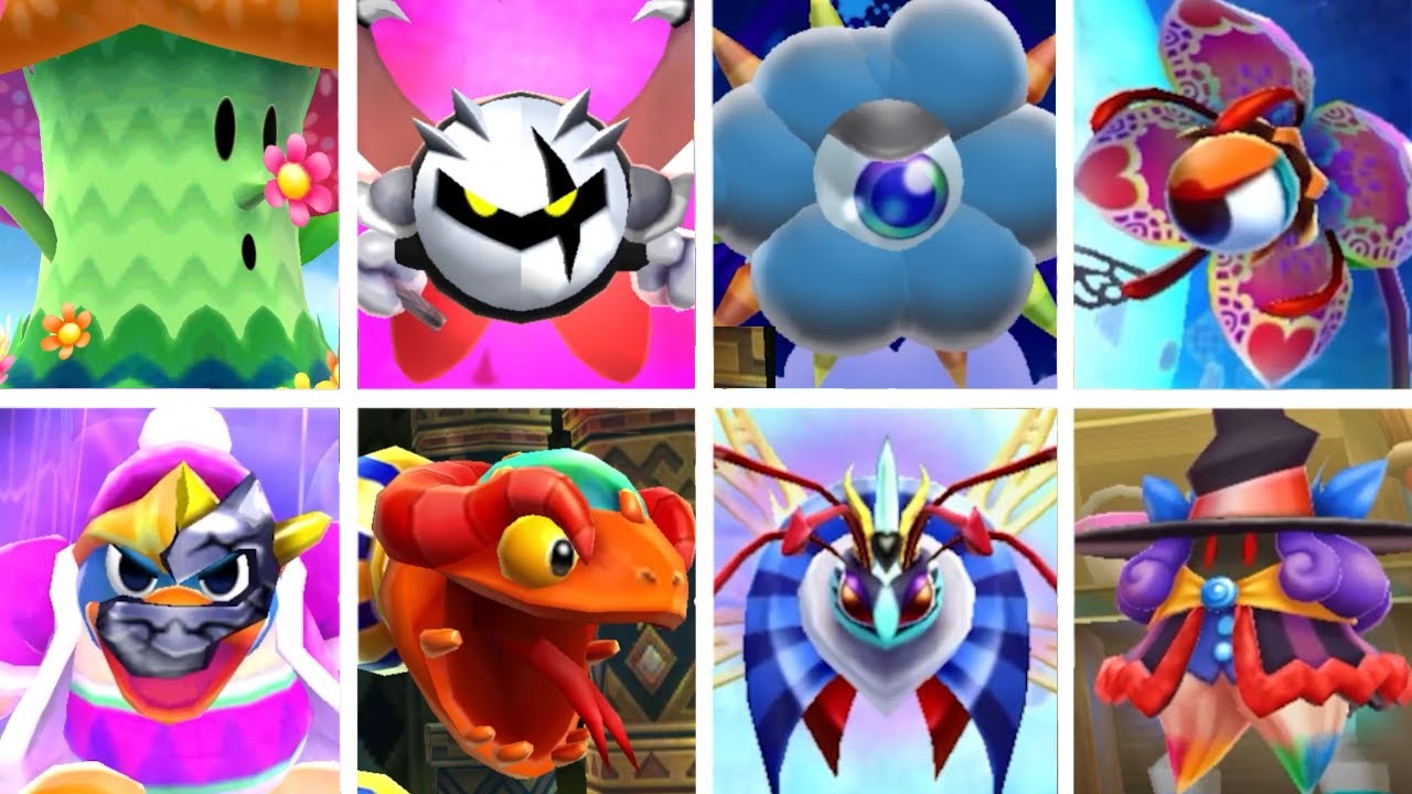 Kirby Triple Deluxe - All Bosses & Secret Bosses