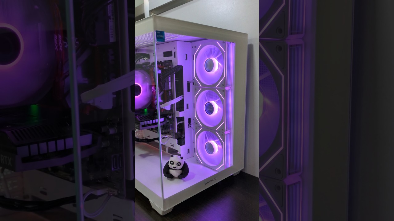 Deepcool CG530 4F WH Cabinet Dual chamber - Office computer👌🏽 #deepcool #cabinet #setup #workstation