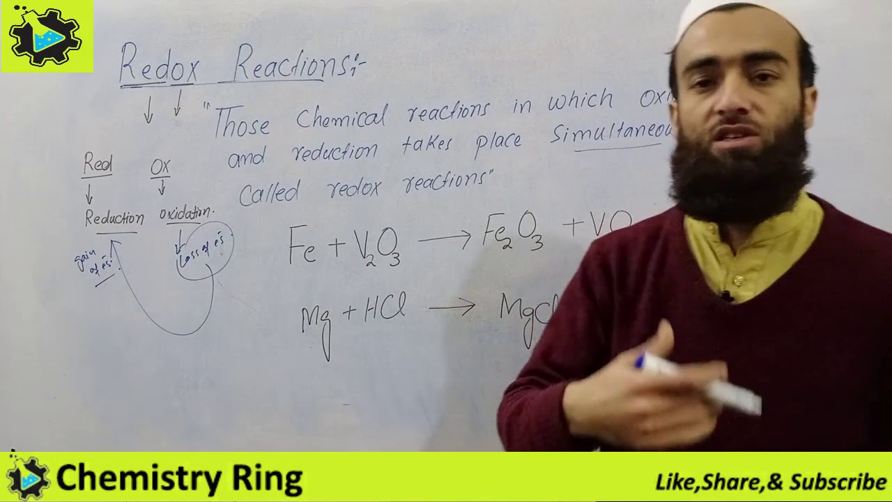 Redox reactions || Definition concept and examples || Electrochemistry || 04 ||