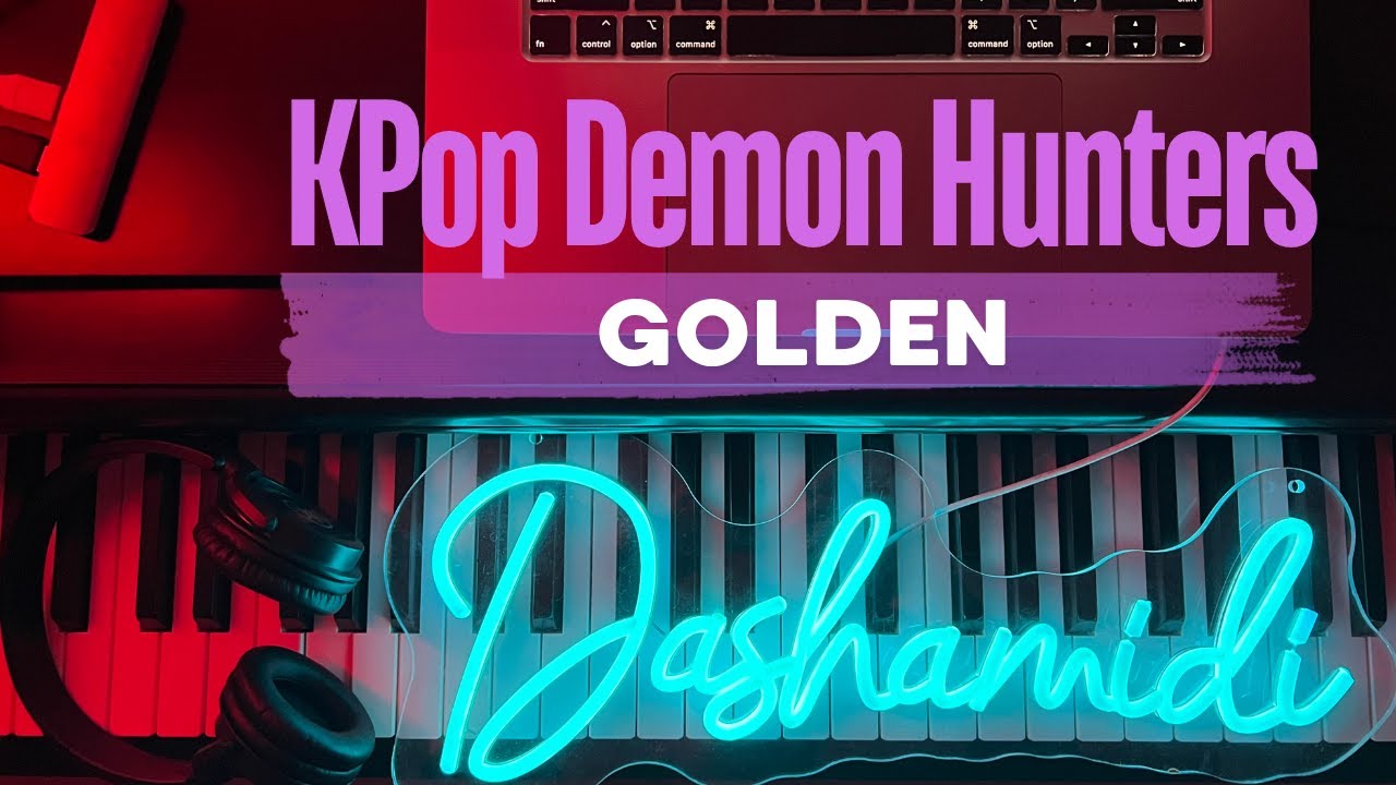 Golden (From Netflix’s KPop Demon Hunters) | Piano Tutorial by #dashamidi #pianotutorial #netflix
