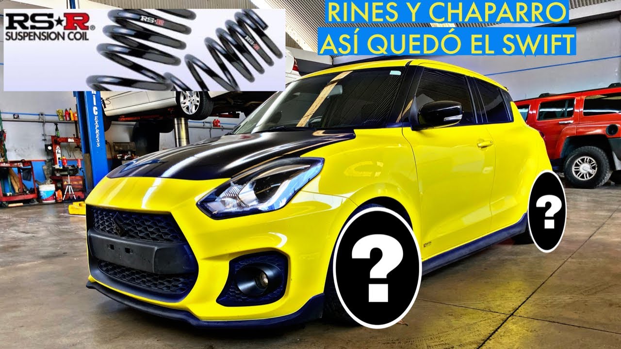 LE PUSIMOS RESORTES Y RINES PARA BAJAR EL SUZUKI SWIFT SPORT 2021