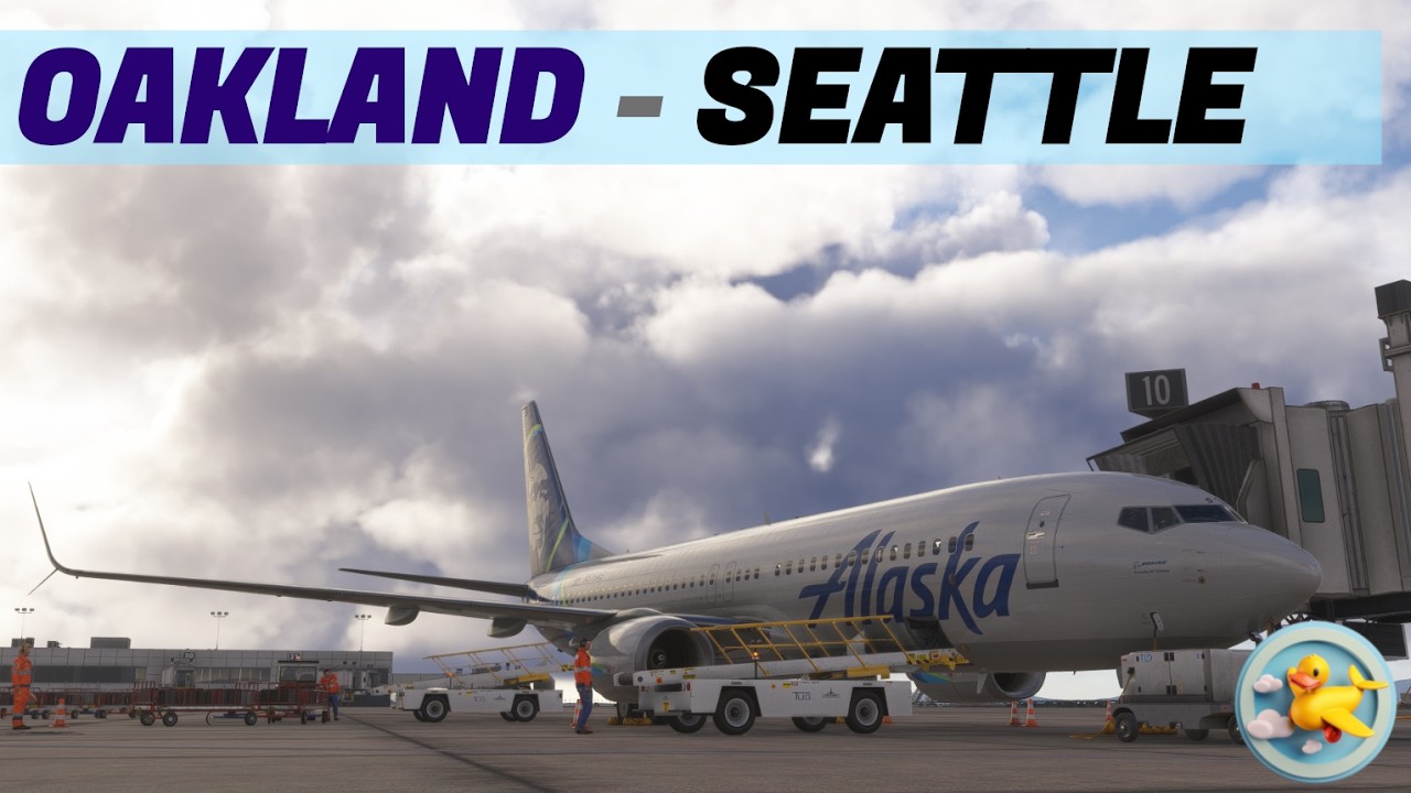 OAKLAND to SEATTLE - PMDG 738 - SayIntentions.ai - MSFS2024