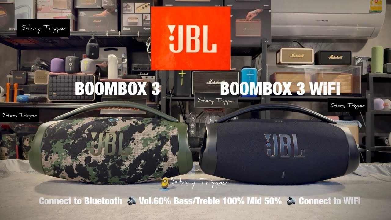 JBL BOOMBOX 3 против JBL BOOMBOX 3 WiFi