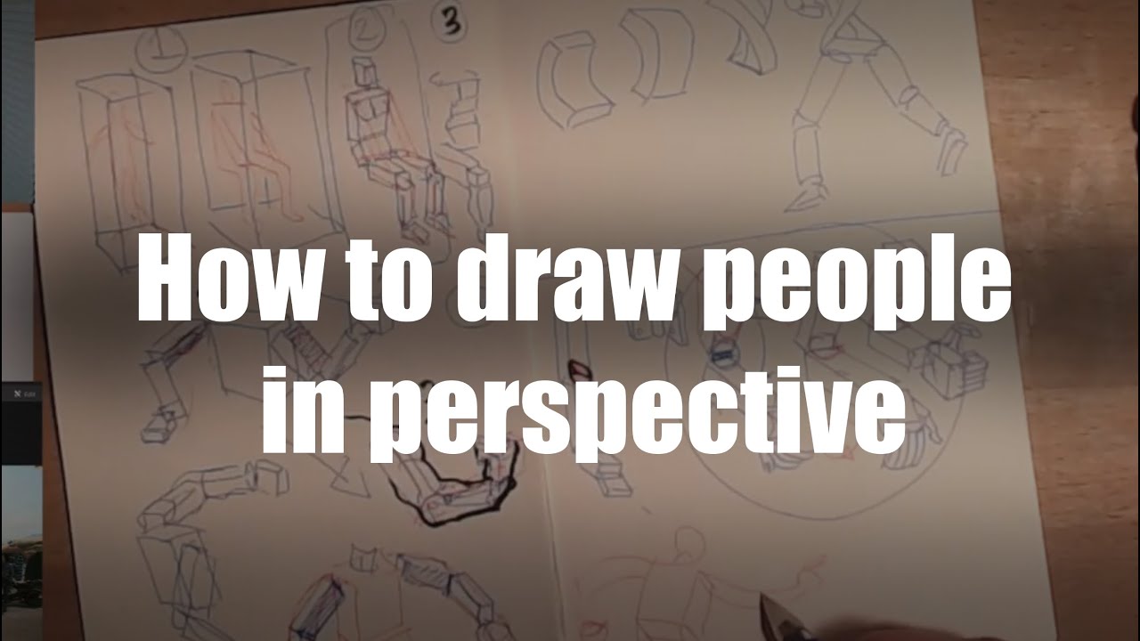 How to draw people in perspective
