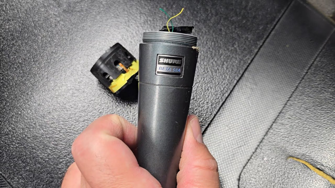 How to fix Shure Beta 58A microphone when physically broken under grill