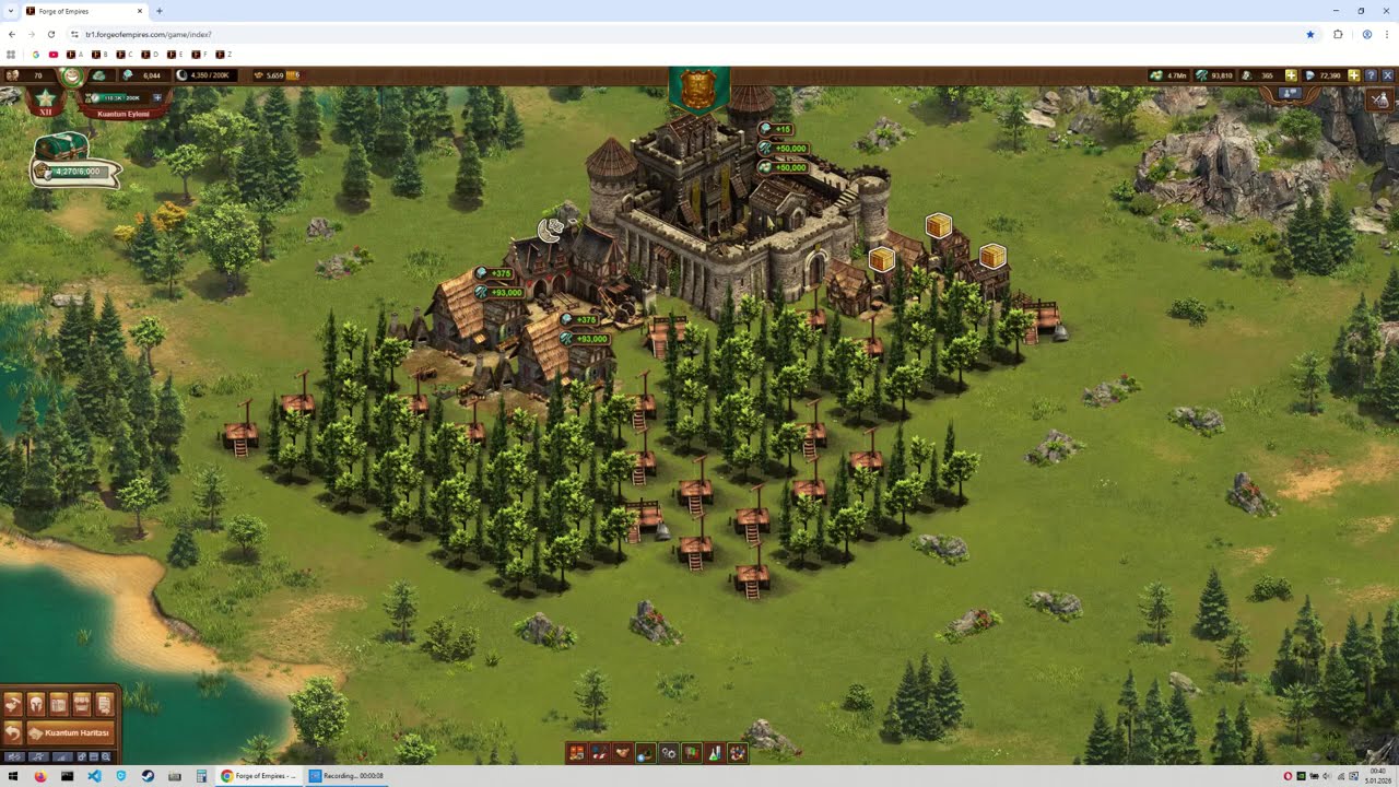 Forge Of Empires Kuantum Yerleşkesi Gün 11 Akşam (Elmassız)