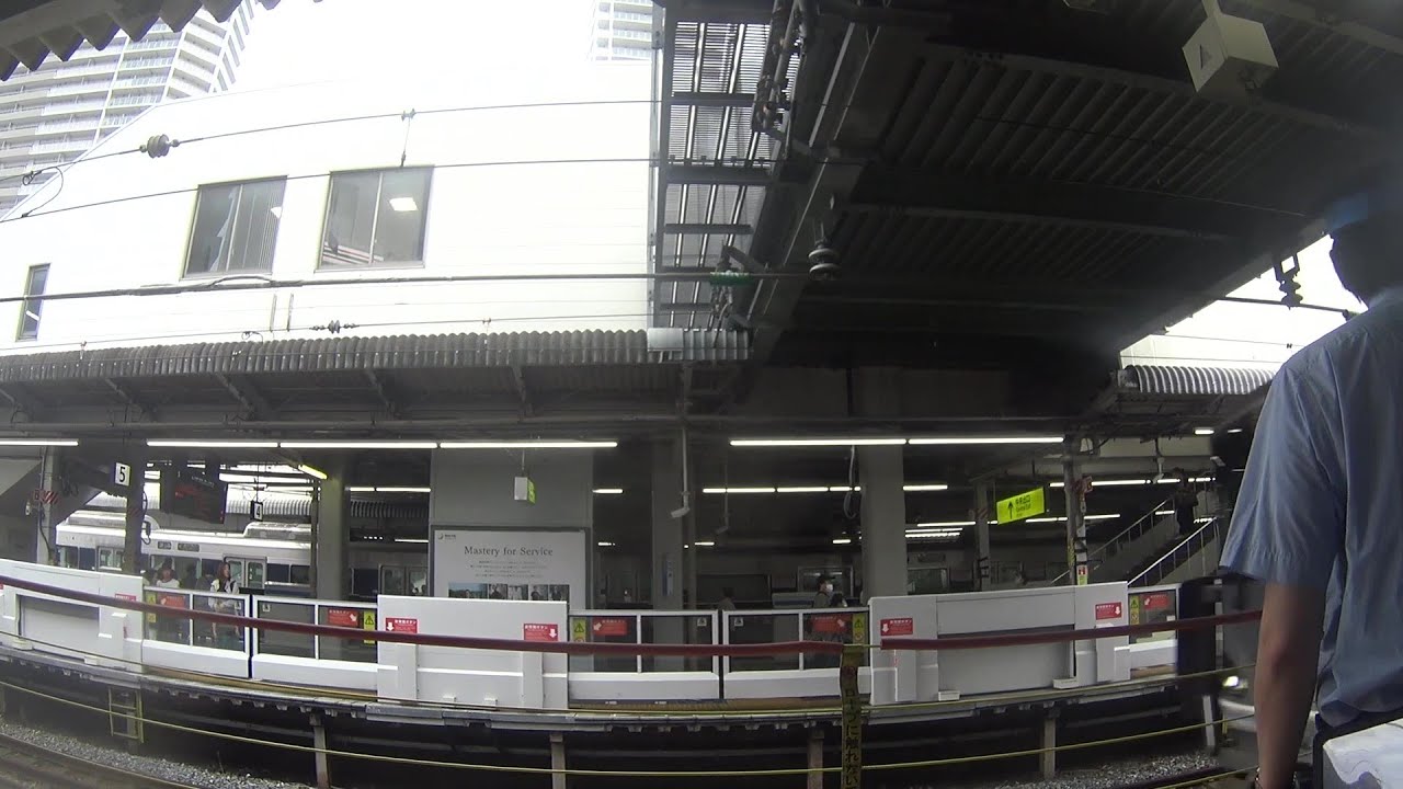 車いす道中記 JR西日本高槻駅JR京都線姫路駅行新快速3455A乗車 大阪府高槻市編