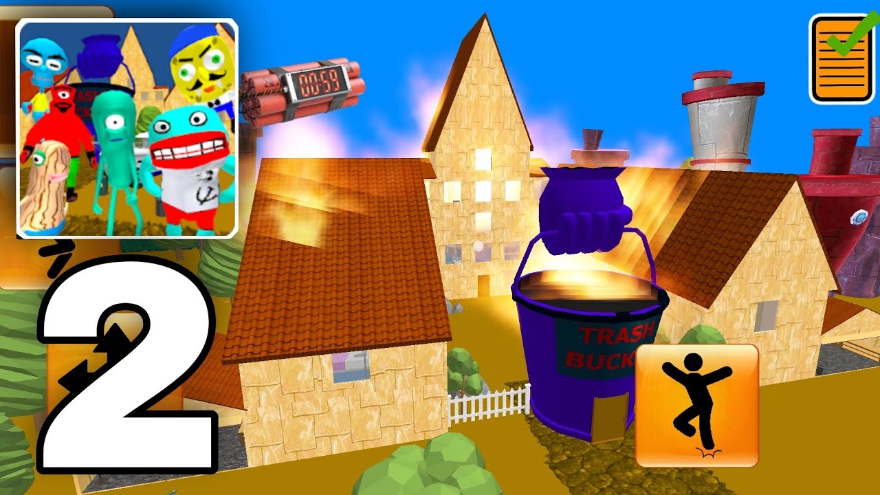 Plankton Gang Secret Sponge's Neighbor Escape 3D Gameplay Level 11 To 20