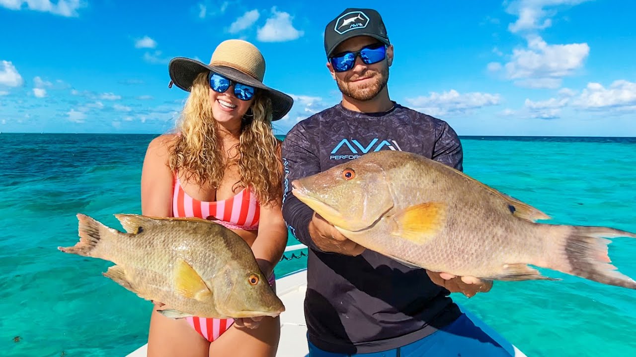 Patch Reef Sight fishing for Florida Keys Hog Fish - Catch Clean Cook