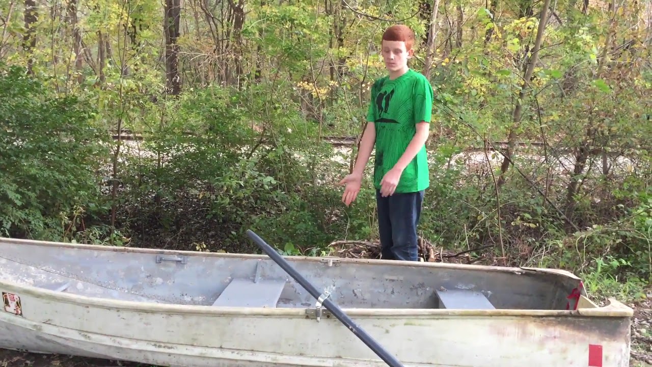 Parts of a rowboat
