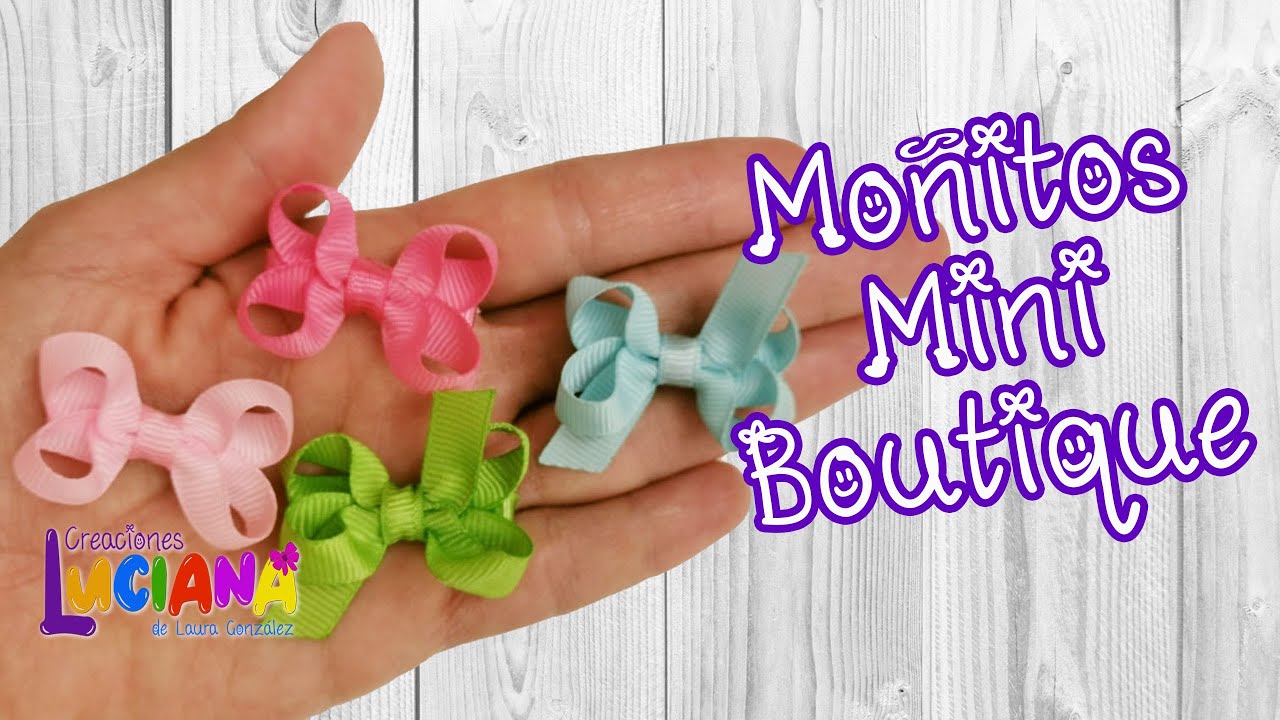 Video 140 Cómo hacer unos Moñitos mini boutique.