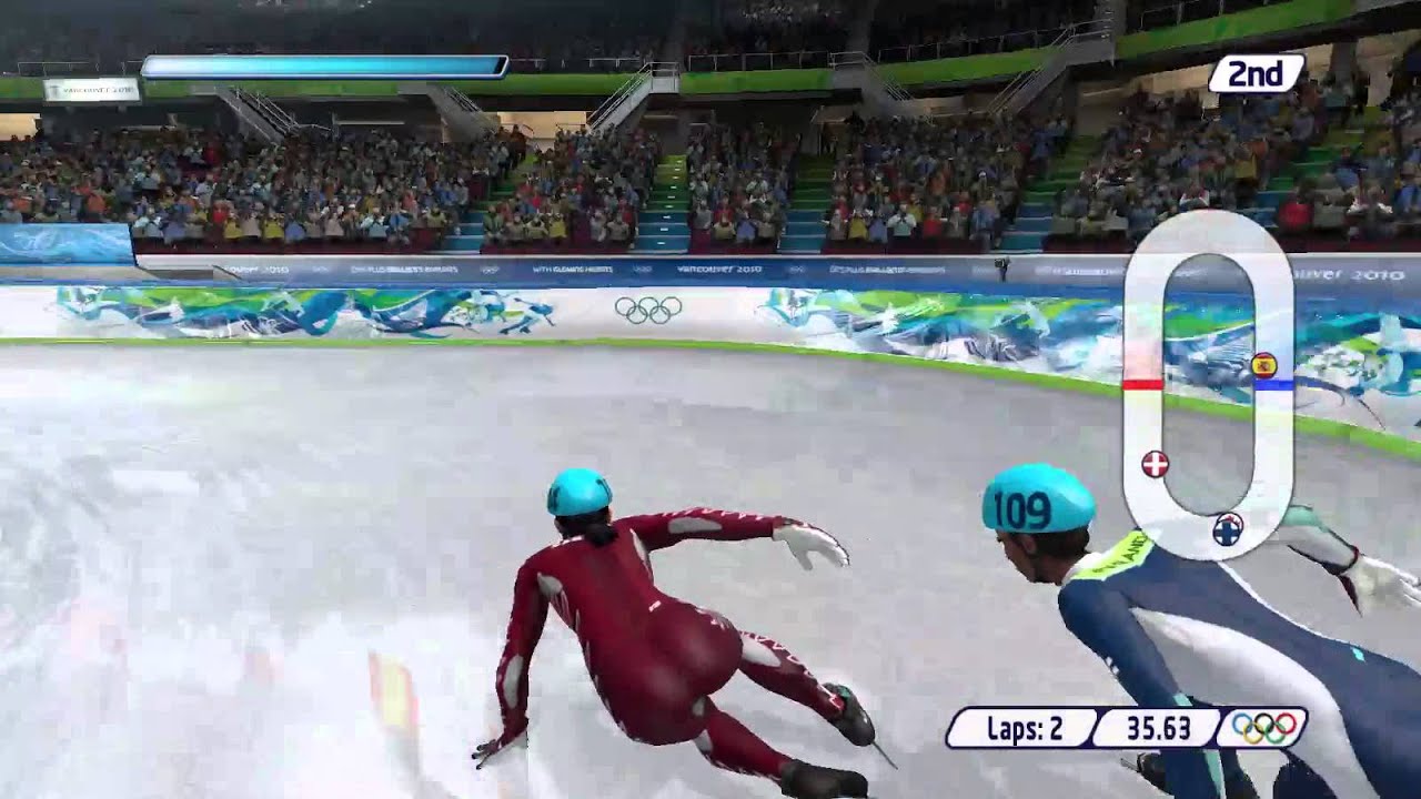 Vancouver 2010 Gameplay : Speed Skating Short Track 500m