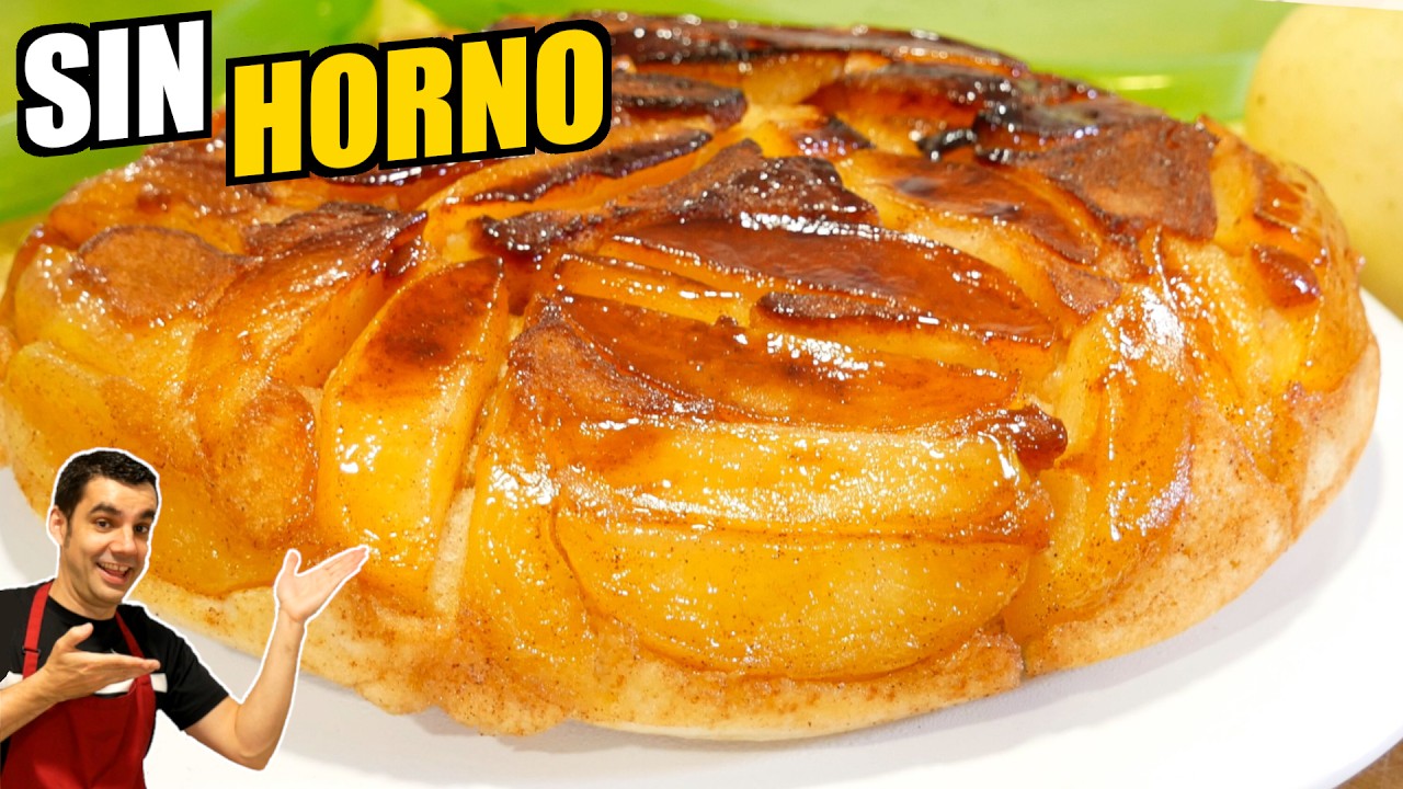 Tarta de Manzana en Sartén 🍎 ¡100% SIN HORNO! ✅ ¡En solo 15 minutos! Receta # 954