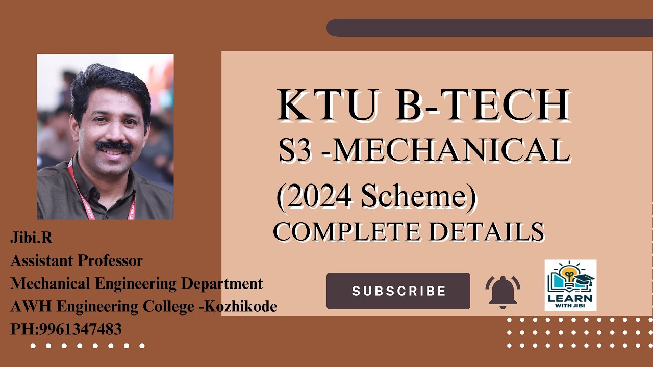 KTU B-TEH-S3 MECHANICAL-2024 SCHEME-SUBJECT DETAILS WITH MINOR COURSES