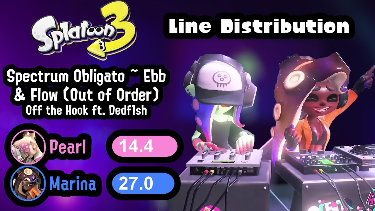 Off the Hook ft. Dedf1sh-Spectrum Obligato ~ Ebb & Flow (Out of Order)|Line Distribution[Splatoon 3]