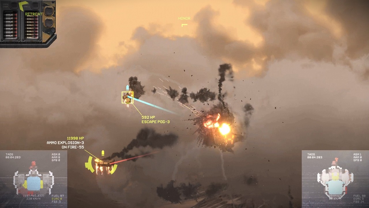 Mars Destroyer vs small task force - Highfleet