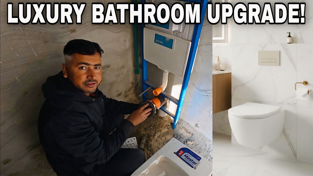 Modern wall-hung toilet install problem solution